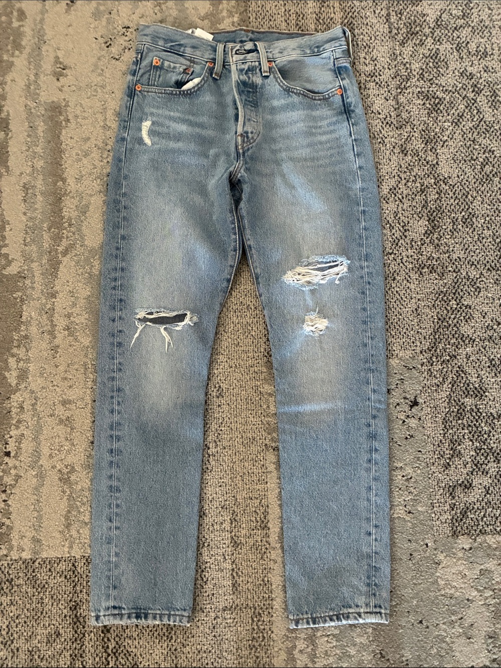 Levi’s Light Blue Distressed Mens Jeans